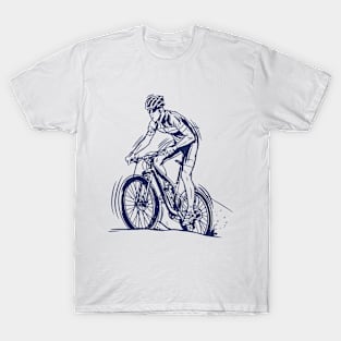 Cyclist Riding A Bicycle T-Shirt